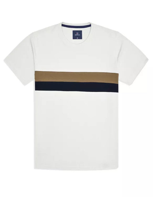 Off White Color Block T-shirt
