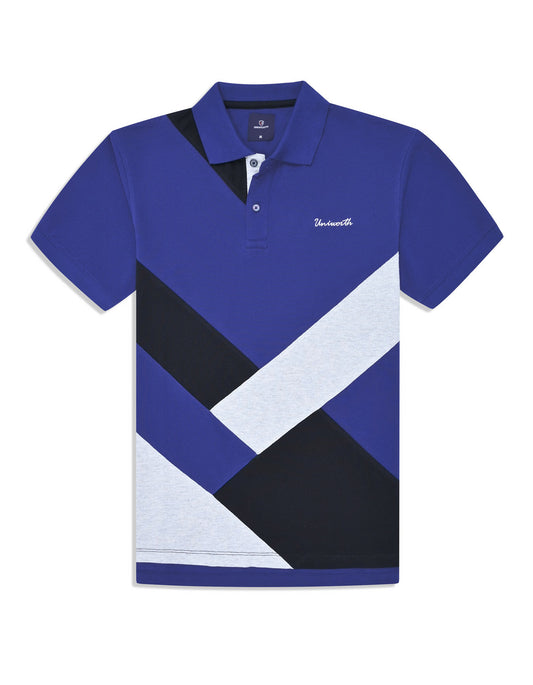 Blue Embroidered Polo Shirt